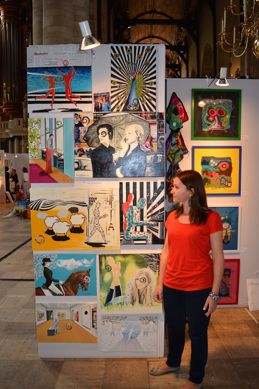 radovi Katarine Radenkovic na sajmu umetnosti, Roterdam Art Fair, septembar 2014.
