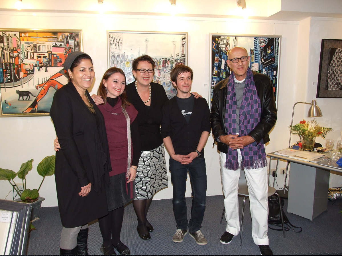 Otvaranje izložbe slika, Marziart International Galerie, Hamburg, april, 2011.