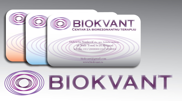 Biokvant-logo i vizit kartica